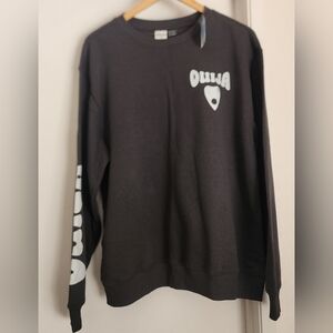 NWT Ouija Board Graphic Dark Grey Crewneck Sweatshirt Sz XL Unisex